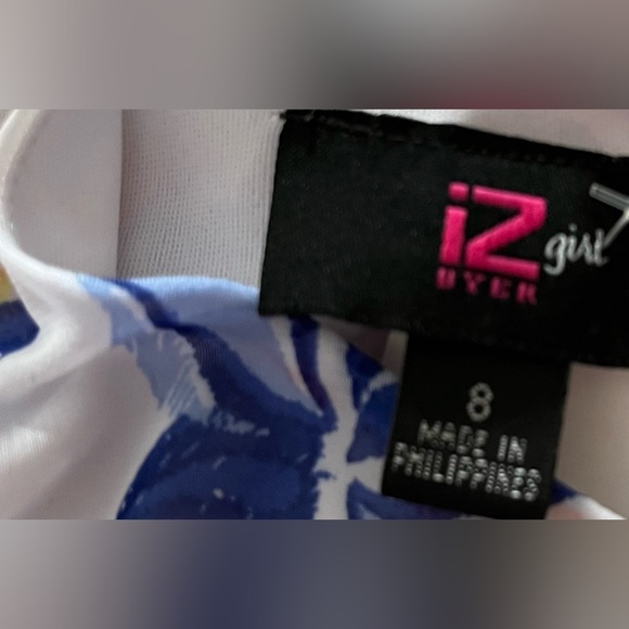 Girls IZ Beyer floral bohemian style dress, size 8 - Picture 5 of 8